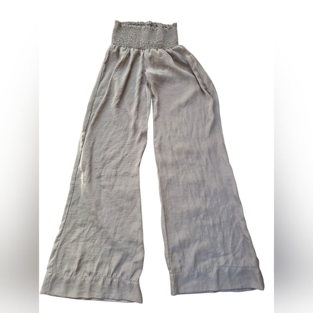Show Me Your Mumu Wide Leg Pull On Ruched Waist Pants Size XS/S